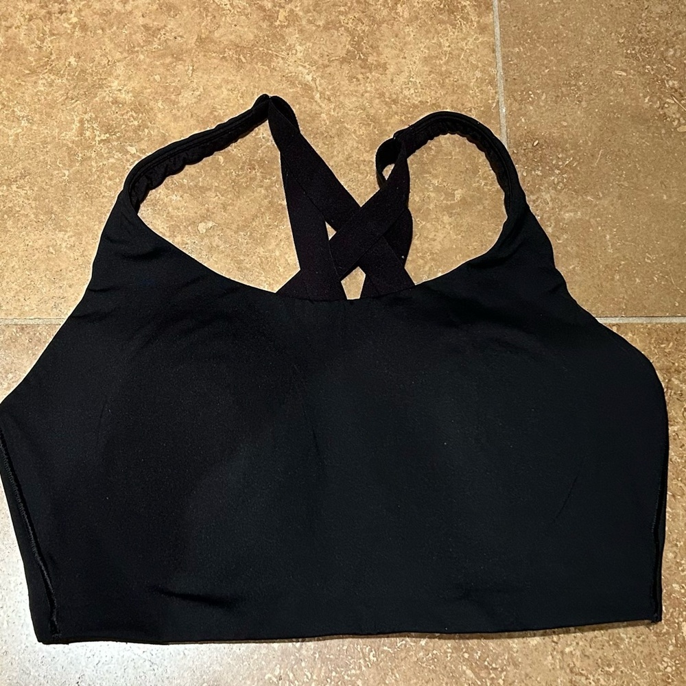 Lululemon Athletica Black Crisscross Sports Bra 36DD
